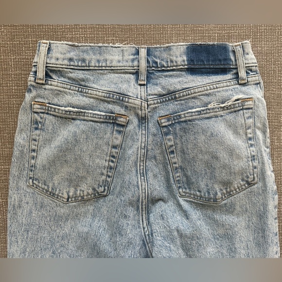 Abercrombie and Fitch 90s straight leg Ultra high-rise cross button jeans 28/6R - Picture 9 of 14